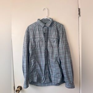 REI Men’s Mesh Vented Long Sleeve Camping Fishing Outdoor Button-Up Shirt Small